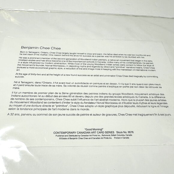 Benjamin Chee Chee Good Morning Woodland Indian Painters Canadian Art Print 9576 - Picture 3 of 6